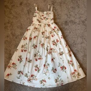 Abercrombie & Fitch Floral Print Midi Dress